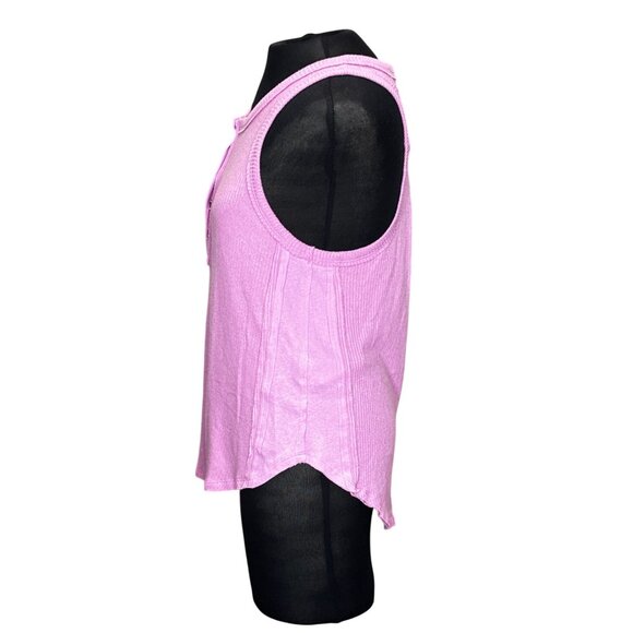 Summer Soulmates Button Tank Top S Lilac By Bella Ella Boutique - Picture 2 of 13